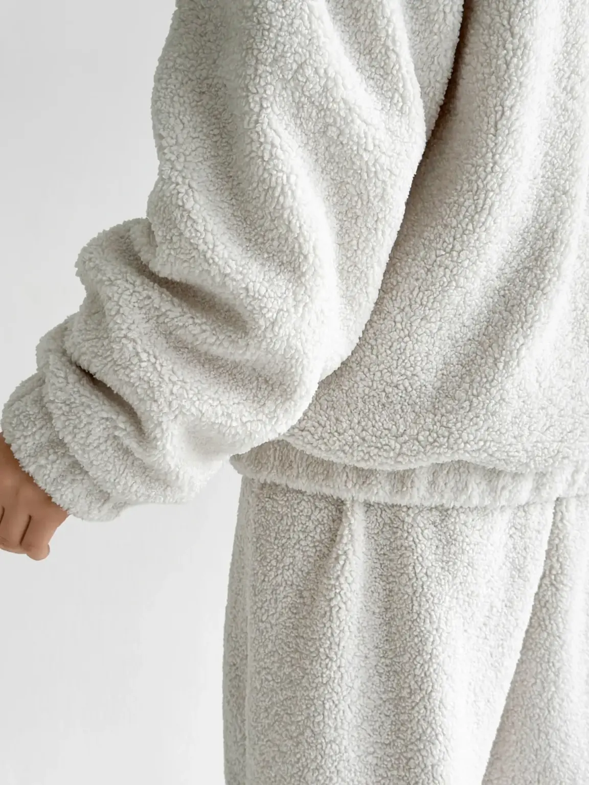 Костюм Тедді бомбер + штани білий (onesize)