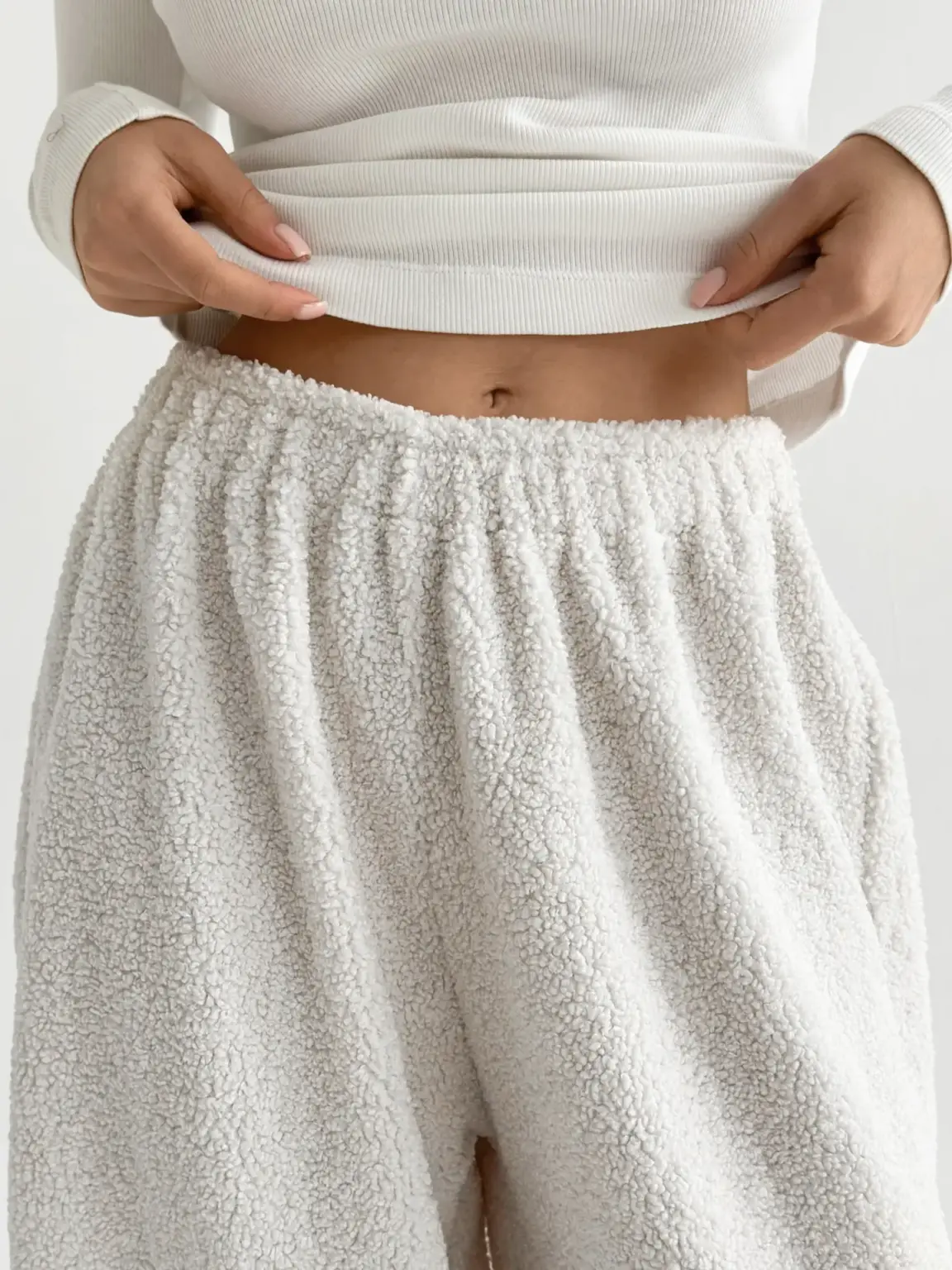 Костюм Тедді бомбер + штани білий (onesize)