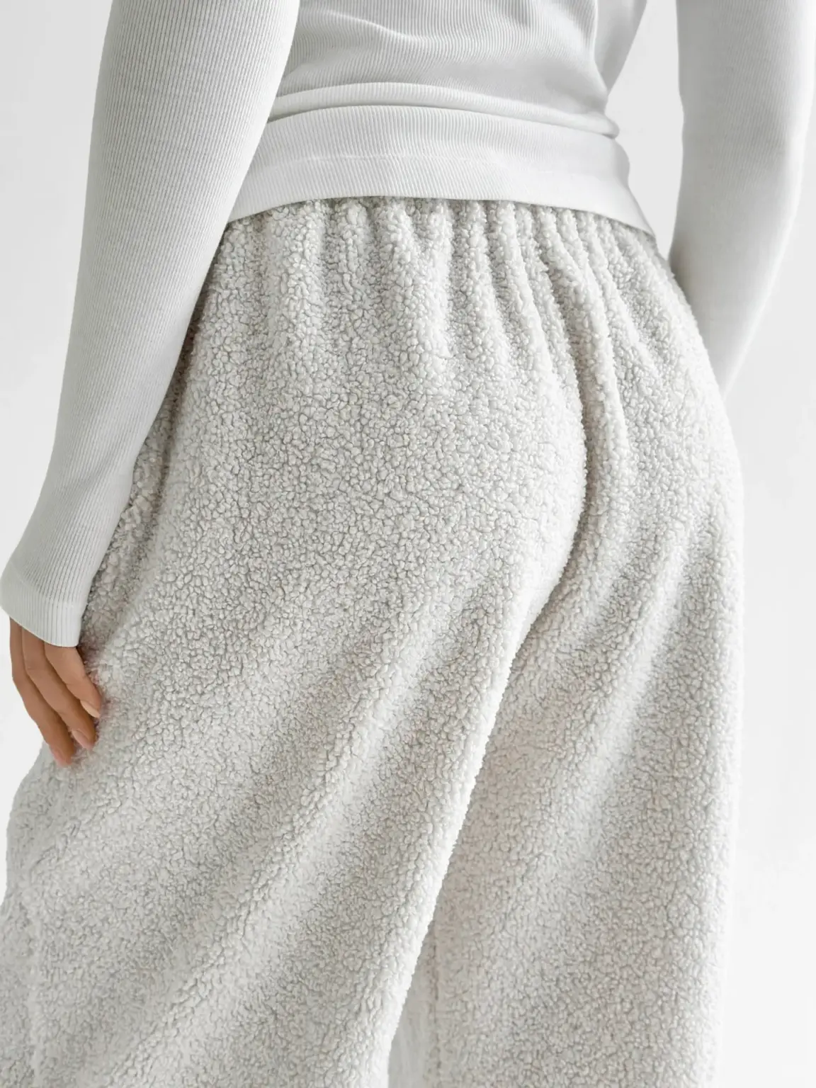 Костюм Тедді бомбер + штани білий (onesize)