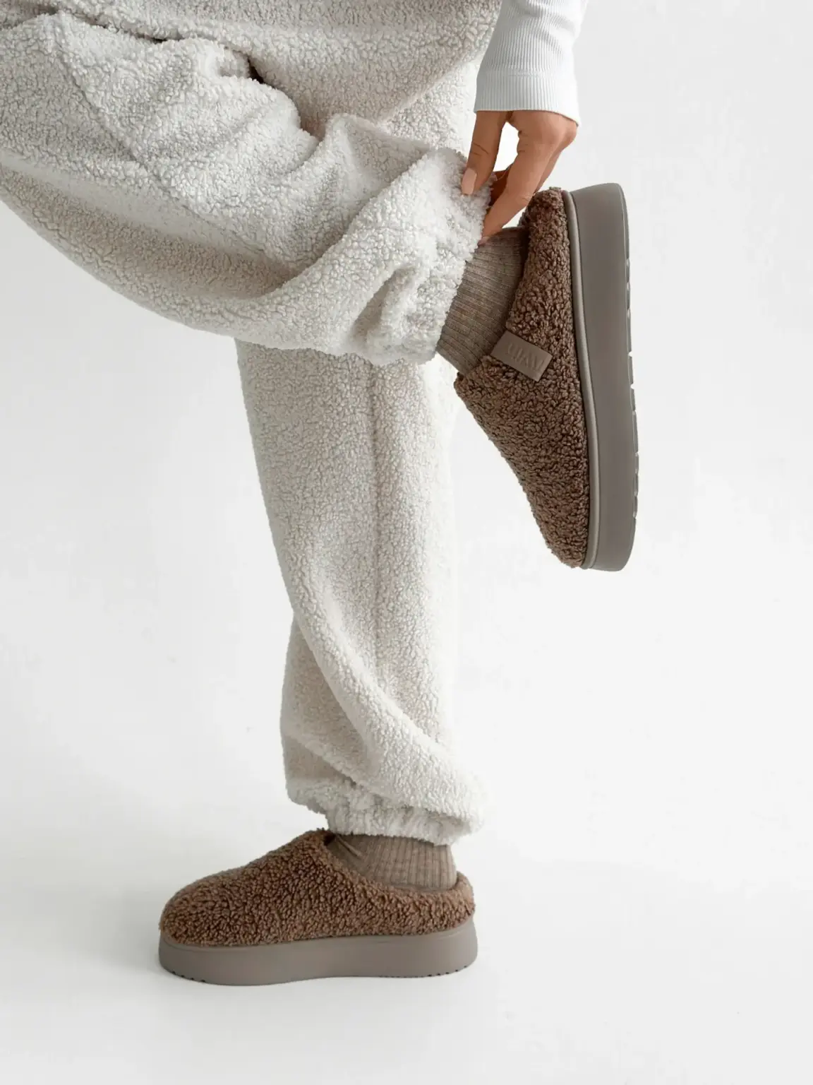 Костюм Тедді бомбер + штани білий (onesize)