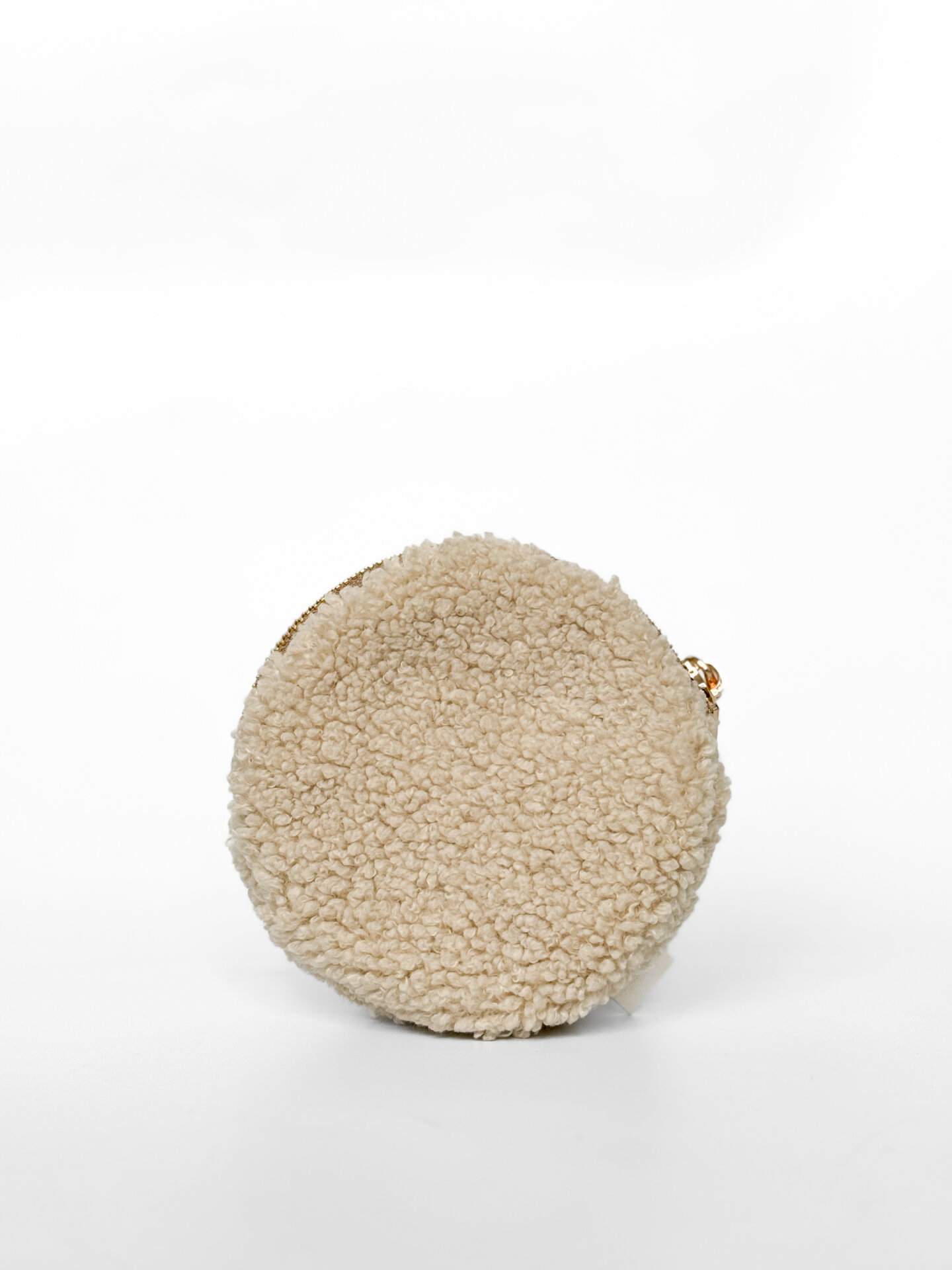 Косметичка TEDDY бежевого кольору круг