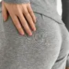 Рібана штани широкі антрацит