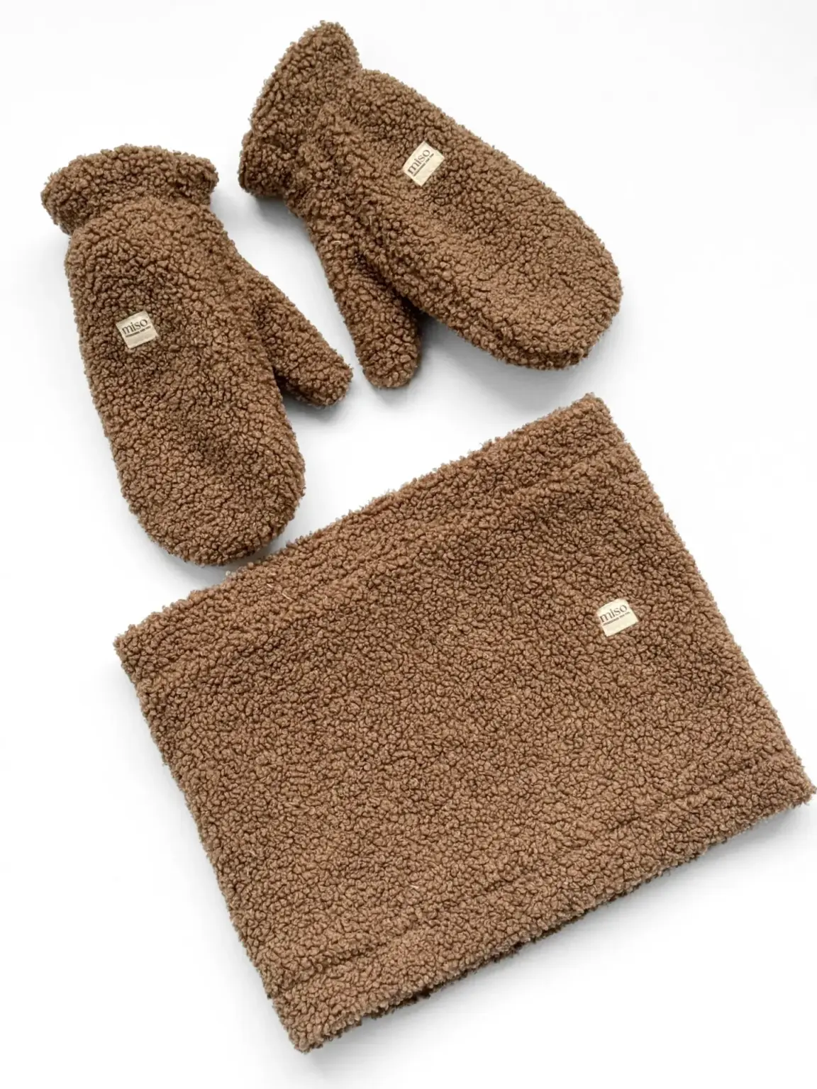 Рукавиці Teddy коричневий колір