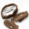 Рукавиці Teddy коричневий колір