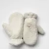 Рукавиці Teddy білий колір