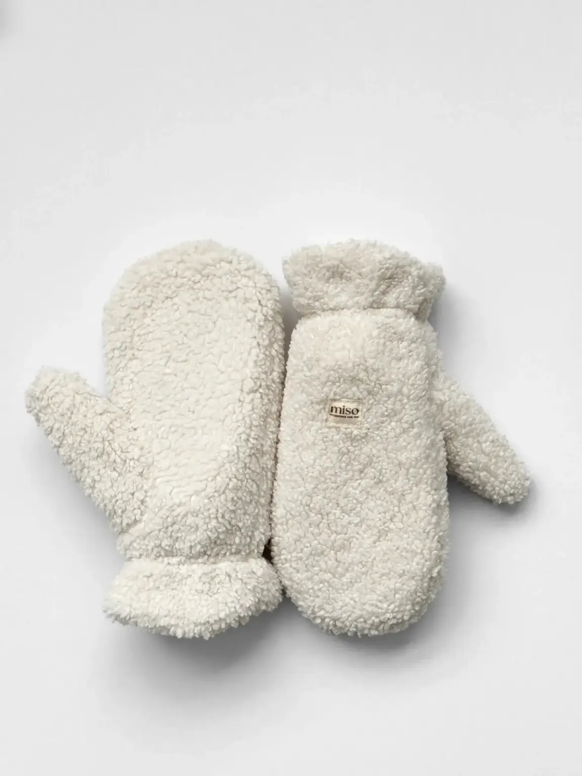 Рукавиці Teddy білий колір