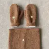 Рукавиці Teddy коричневий колір