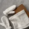 Рукавиці Teddy білий колір