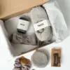 Набір Тедді сірий КРУГЛА косметичка