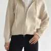 Кардиган на блискавці молочний "onesize"