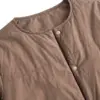 Куртка демісезонна на кнопках коричнева "onesize"
