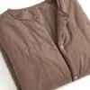 Куртка демісезонна на кнопках коричнева "onesize"