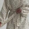 Муслін Костюм сорочка та шорти "темно-коричневі гілочки" на айворі 2-х сл