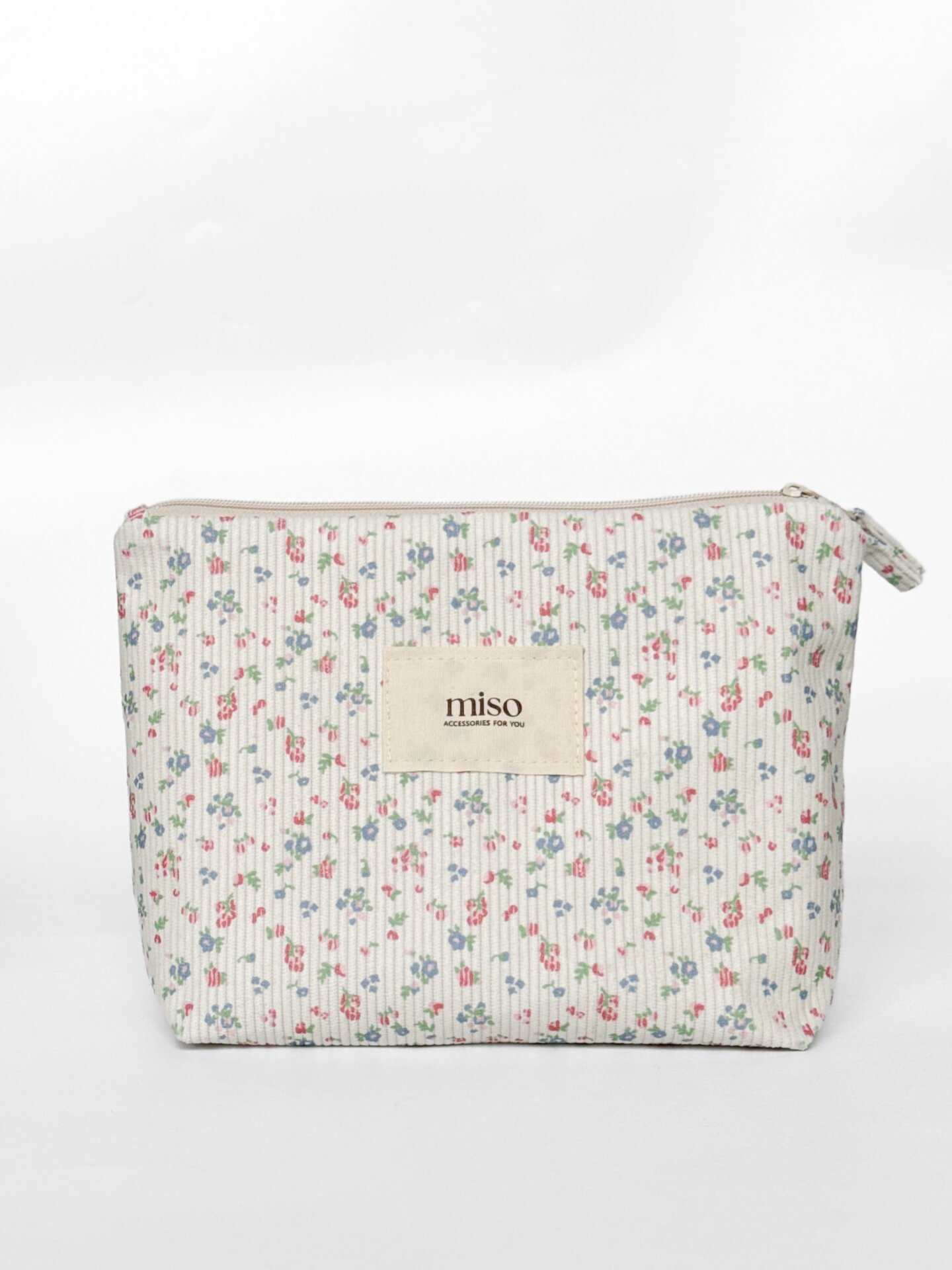 Косметичка вельвет середній ТРИКУТНИК кольорові квіти