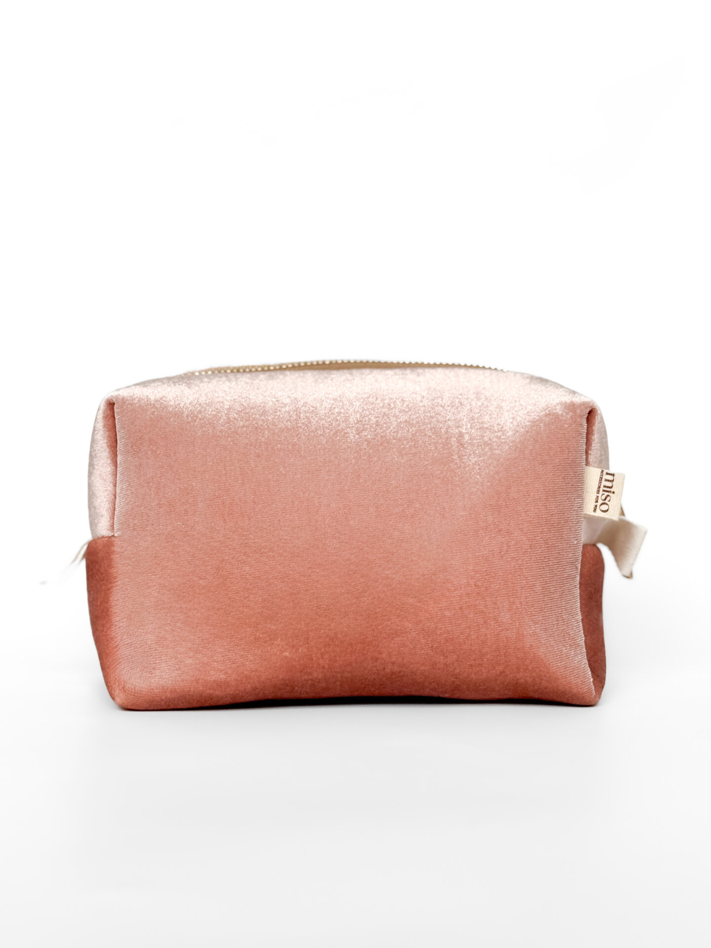 Косметичка мала  велюр рожева