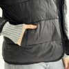 Куртка стьобана дута чорна "onesize"