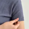 Рібана футболка синя