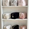 Косметичка середня велюр рожева