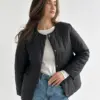 Куртка демісезонна на кнопках чорна "onesize"