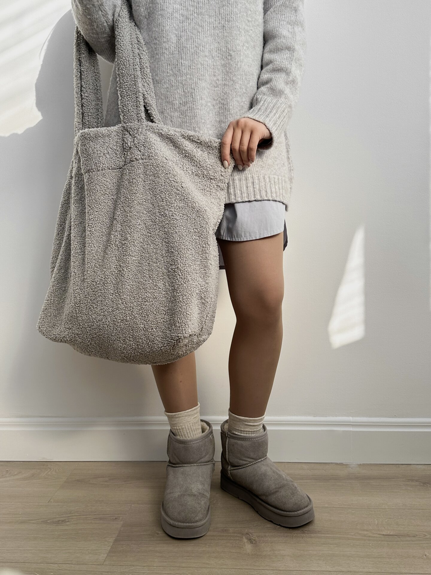 Шопер TEDDY сірого кольору