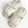 Капці домашні жіночі HS відкриті TEDDY білі