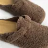 Клоги жіночі Teddy з ремінцем коричневі