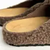 Клоги жіночі Teddy з ремінцем коричневі