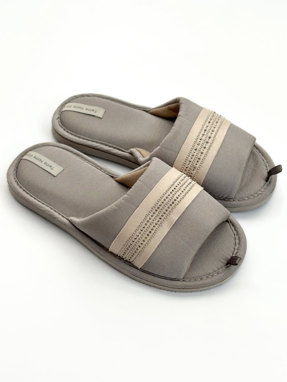 Капці домашні жіночі HS-VL Lenta сірі (з дефектами)