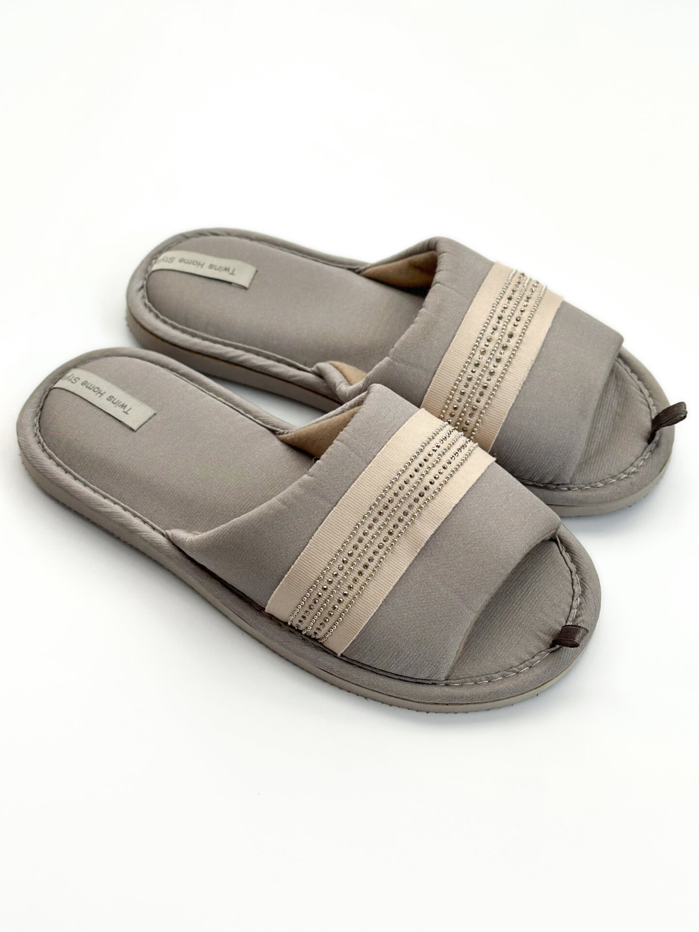 Капці домашні жіночі HS-VL Lenta сірі (з дефектами)