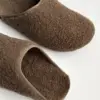 Клоги жіночі Teddy з кантом коричневі