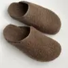 Клоги жіночі Teddy з кантом коричневі