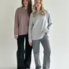 Лонгслів з білим кантом сірий, onesize