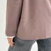 Лонгслів з білим кантом капучино, onesize