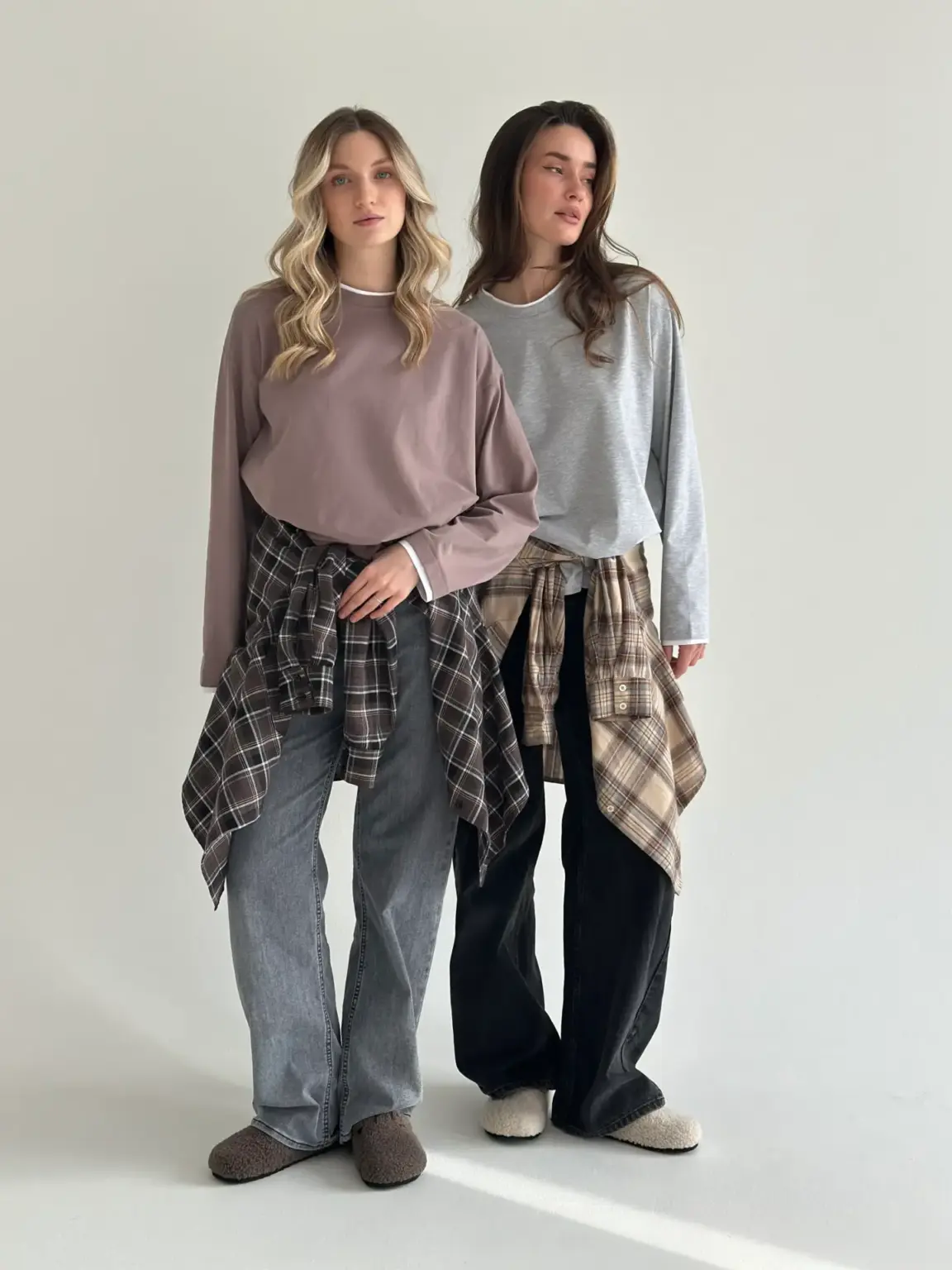 Лонгслів з білим кантом капучино, onesize