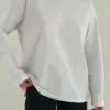 Лонгслів з білим кантом білий, onesize