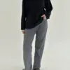 Лонгслів з білим кантом чорний, onesize