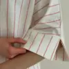 Костюм сорочка та шорти котон "рожева смужка на молочному"