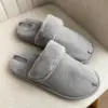 Капці домашні чоловічі HS-OZ VELVET з виворотом хутро сірі