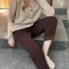 Вельвет штани МОМИ коричневі