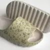 Twins капці піна пляжні та вуличні молочні у квітку (=)