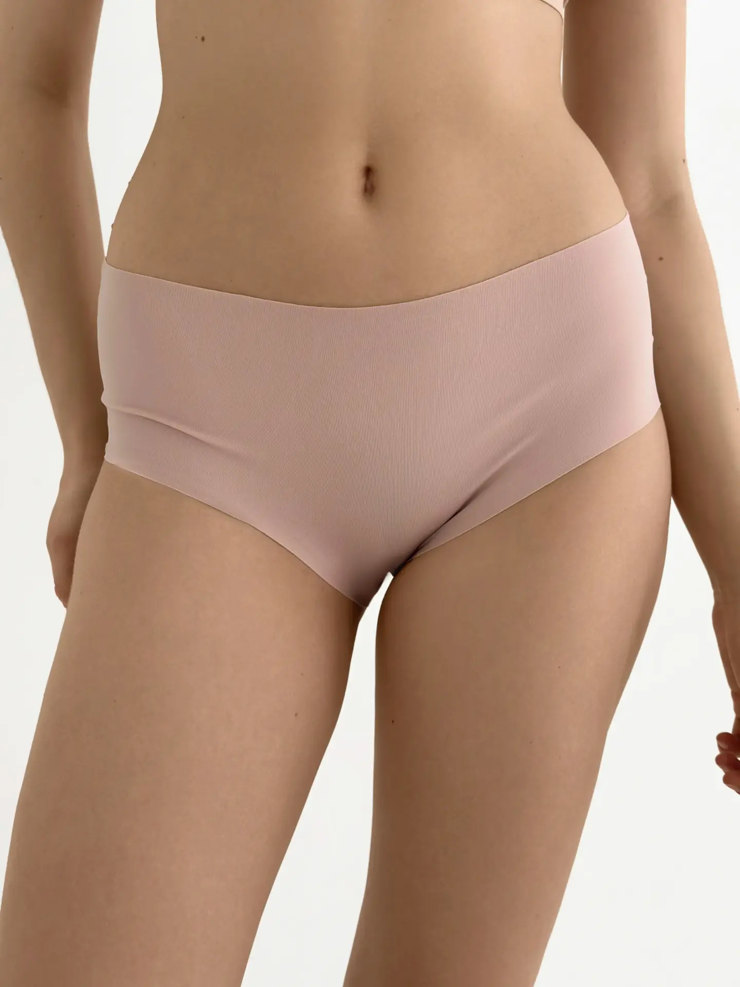 Білизна трусики бріфи безшовні пудрові