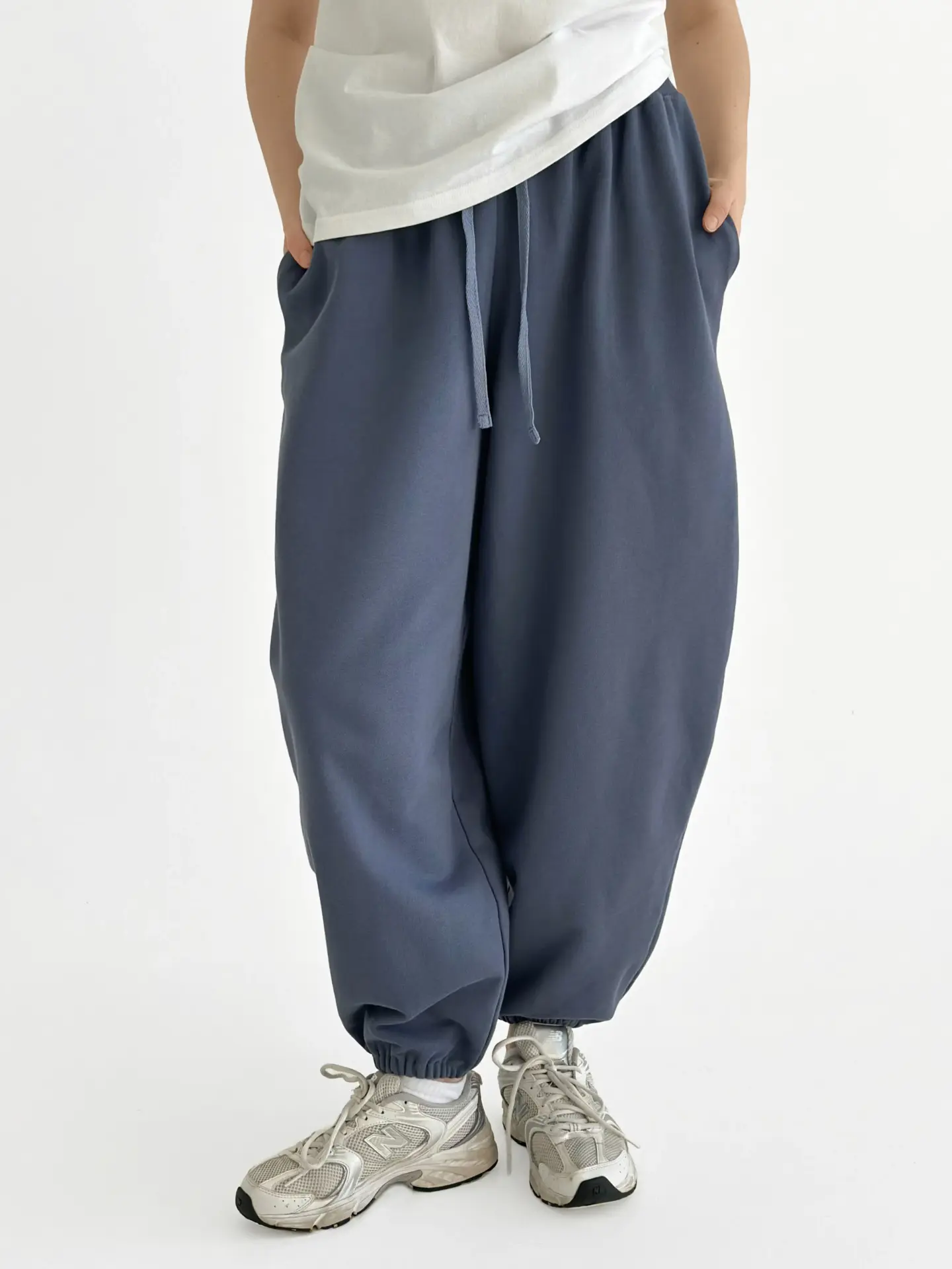 Бавовна Штани трикотаж 3-х.нитка сині