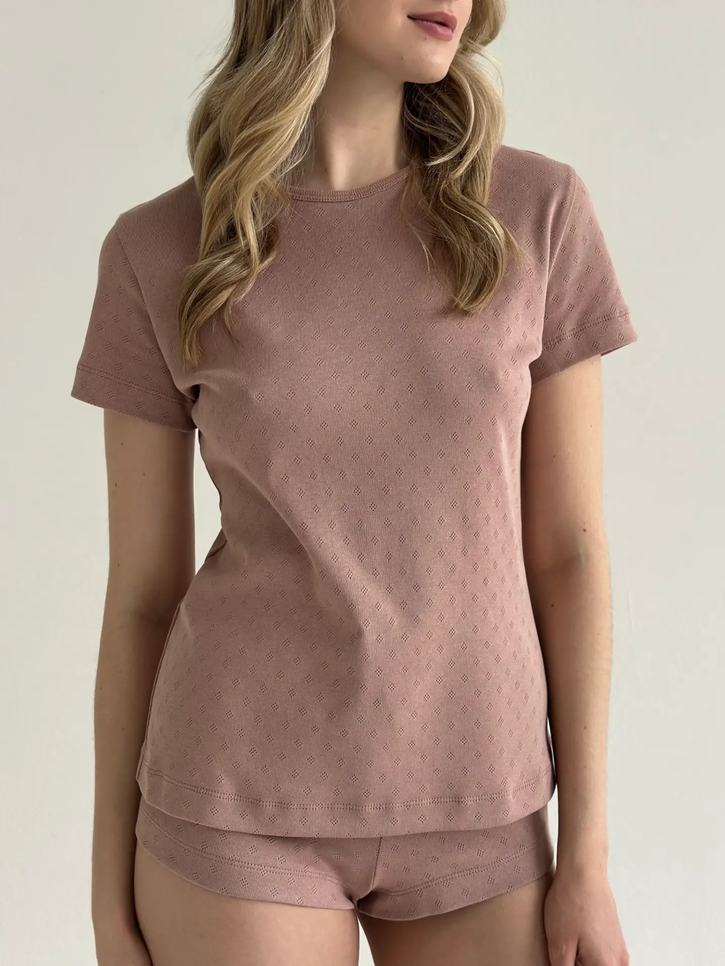 Рібана футболка візон