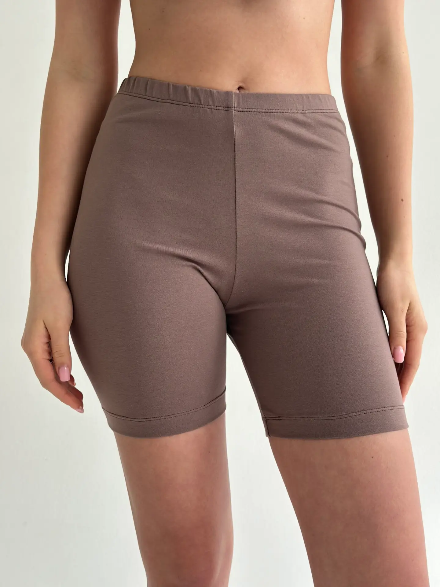 Трикотаж Кулір шорти шоколад