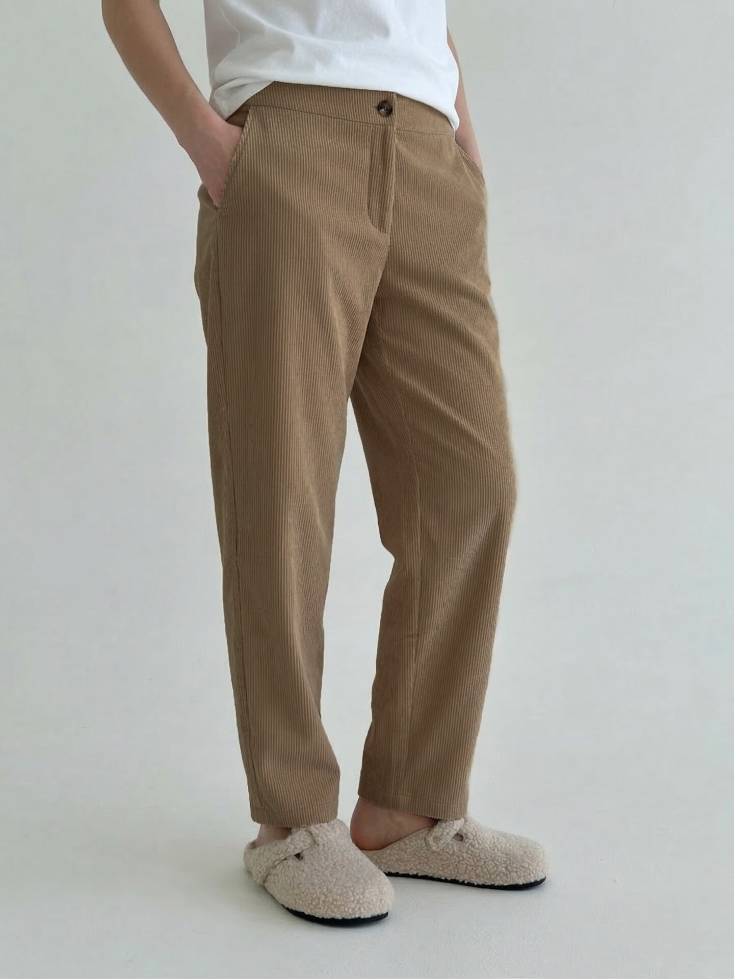 Вельвет штани МОМИ бежеві