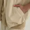 Вельвет жилет молочний