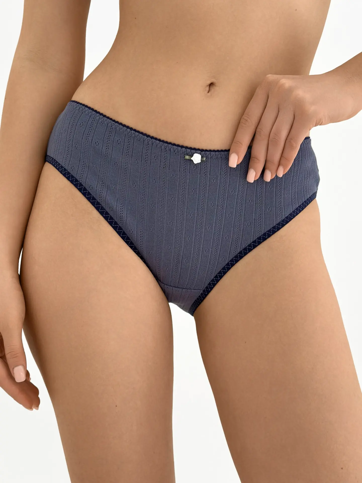 Білизна трусики Сліпи сині рібана