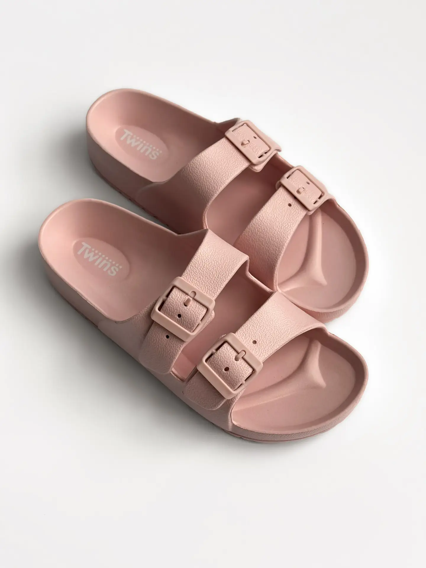 Twins капці пляжні та вуличні з регуляторами пудрові (=)
