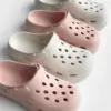 Twins капці сабо пляжні та вуличні пудрові