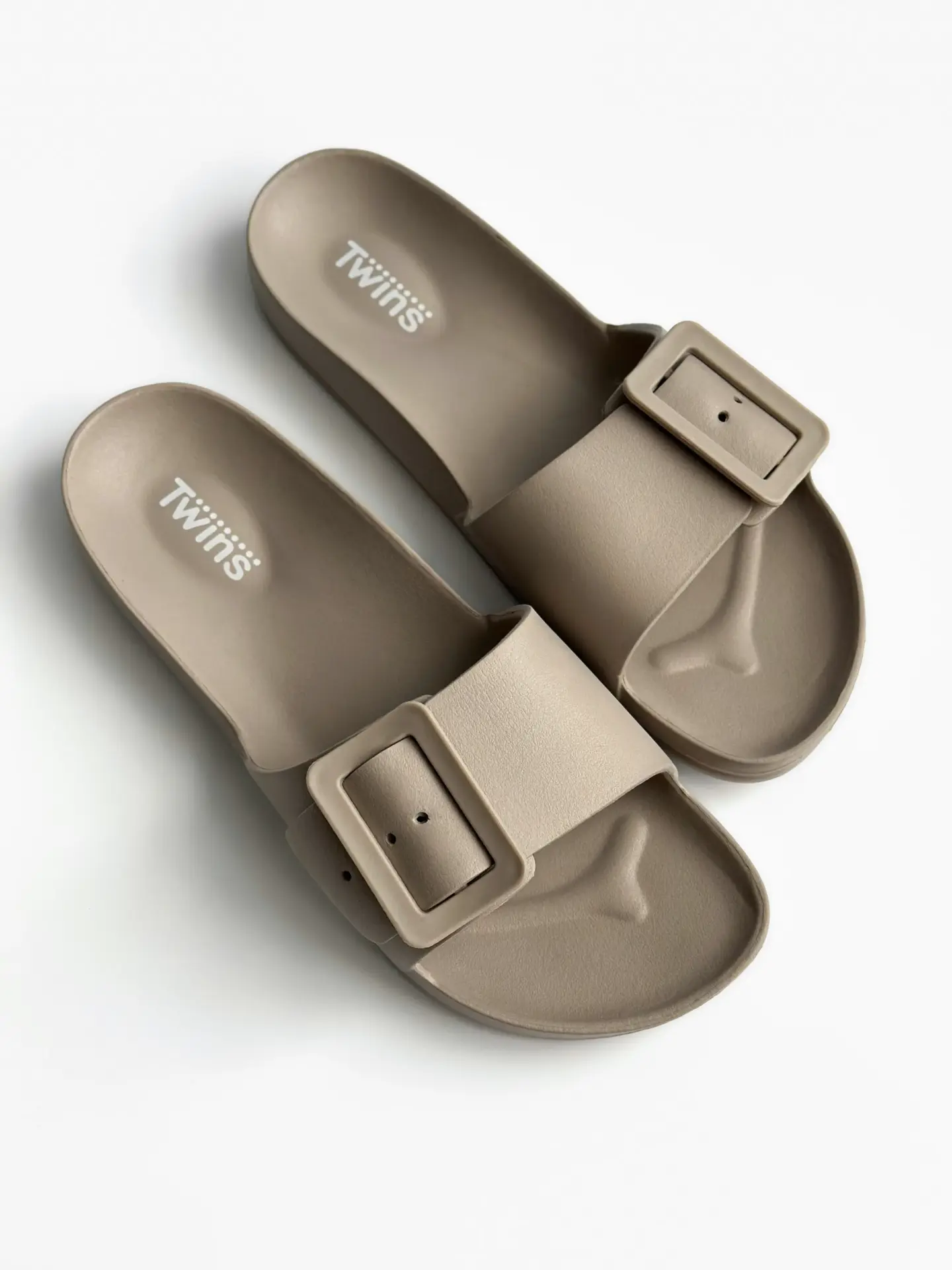 Twins капці пляжні та вуличні з ремінцем бежеві (=)